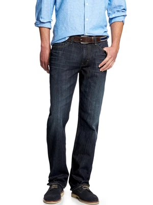 Banana Republic Men's Classic Straight Leg Jeans Dark Indigo Size 35 x 36 RT$120 - Image 1 of 4