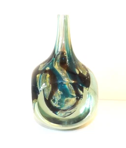 Vintage MDINA Kunstglas Vase signiert & datiert 1975 - Bild 1 von 15