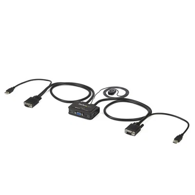 StarTech.com 2 Port USB VGA Cable KVM Switch - USB Powered with Remote Switch -  - Bild 1 von 4