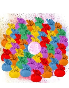 Color Powder Balls-48 Packs Holi Powder Colors Chalk Balls,200+ Throws - Picture 1 of 4