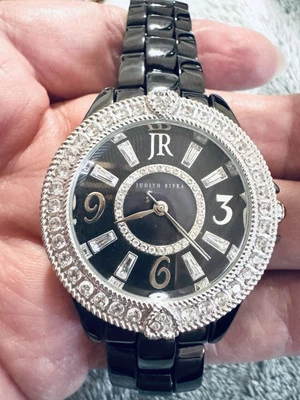 Женские часы Judith Ripka из черной керамики и нержавеющей стали Diamonique - Изображение 1 из 4