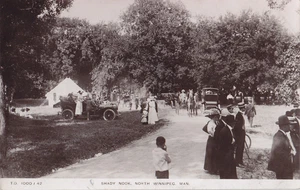 Event at Shady Nook NORTH WINNIPEG Manitoba Canada 1907-15 Pugh Mfg. Co RPPC - Picture 1 of 2