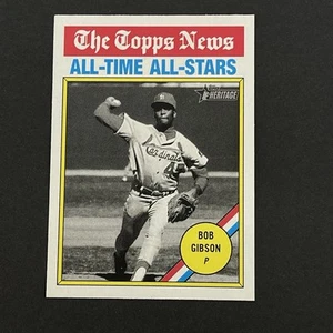 2025 Topps Heritage✨The Topps News All-Time All-Stars✨#342 Bob Gibson-Cardinals  - Bild 1 von 2