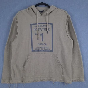 Linus Tech Tips Uncle Linus Hoodie Mens Large Potato Sack Pullover Sweatshirt - Picture 1 of 8