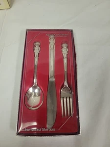 INTERNATIONAL SILVER CAMPBELL SOUP KIDS CHILD'S FLATWARE SET 3 PC. MIB - Picture 1 of 4