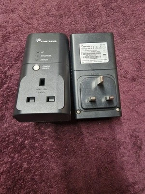  Comtrend Powerline Ethernet Adapters PowerGrid 9020 X 2 Black BS1363 - Image 1 of 4