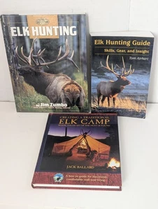 Lot Of 3 Elk Hunting Tracking Camping Calling Research Guide Books - Picture 1 of 10