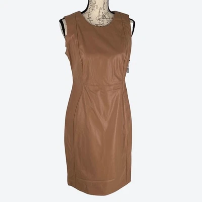 Calvin Klein New Vegan Leather Dress 10 - Image 1 of 4