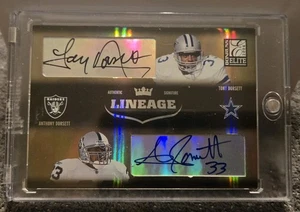 2004 Donruss Elite Lineage Tony /  Anthony Dorsett Auto Dual  10/100 Cowboys - Picture 1 of 7