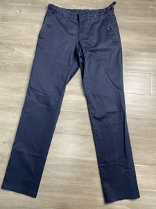 Burberry London Pants Mens 48 (32x33) Navy Blue Chino Slim Straight Designer - Picture 1 of 8
