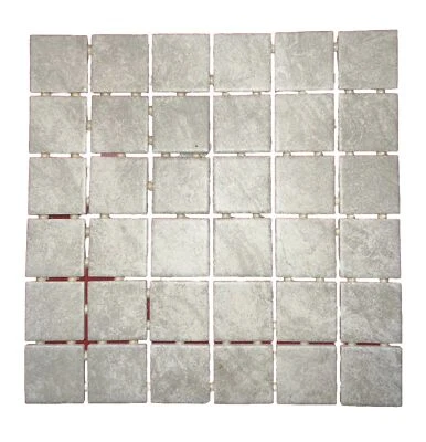 Gray ceramic mosaic tile  12x12  ULMK 22HD1P2 12 Pk - Image 1 of 4