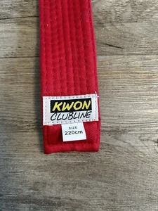 Rotgurt Karate Taekwondo Gürtel rot Budogürtel 180-350 cm Hapkido Ninjutsu - Bild 1 von 3