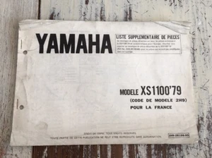 Yamaha XS1100 1979 2H9 Aditivo Francia Catálogo Pieza Suelta Piezas List - Imagen 1 de 9