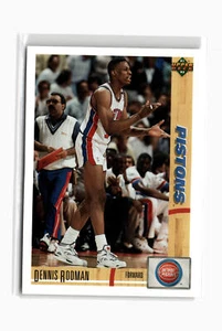 Dennis Rodman Basketball #50a 1991-92 Upper Deck Italian Detroit Pistons - Picture 1 of 2