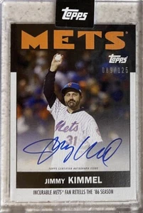 TOPPS X ESPN ONCE UPON A TIME IN QUEENS JIMMY KIMMEL AUTO ON CARD 89/125 - Picture 1 of 1
