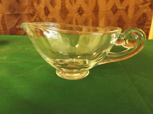 Glass Gravy Boat Clear glass PRE-OWNED - Picture 1 of 3