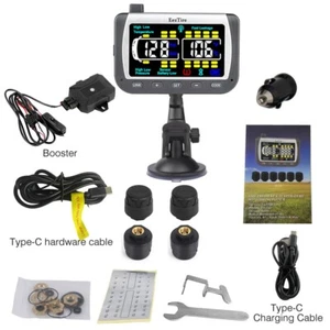 TPMS Real Time/24x7 Tire Pressure Monitoring System-4 AT Sensor with Booster - Picture 1 of 9