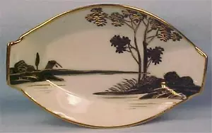 Hand Painted Nippon Open Salt Celery Dip Tree by River Porcelain Vintage - Picture 1 of 1