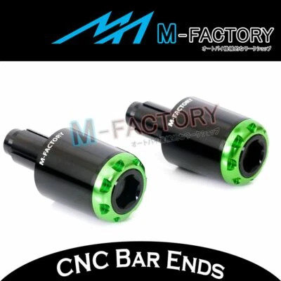 CNC Bar End Sliders For Kawasaki ZZR 600 1100 1200 1400 Z800 Z1000 2015 16 17 Foto 1 de 4