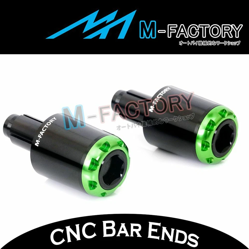 CNC Bar End Sliders For Kawasaki ZZR 600 1100 1200 1400 Z800 Z1000 2015 16 17 - Image 1 of 4