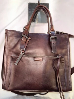 Bolso de 2 vías Treasure & Bond de cuero marrón Foto 1 de 4