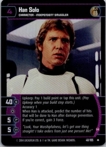 Star Wars TCG WOTC Rogues & Scoundrels Han Solo (H) FOIL 48/105 - Picture 1 of 1