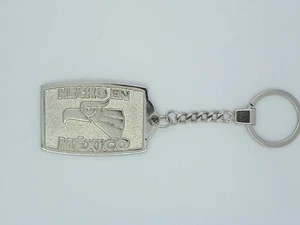 NUEVO ""HECHO EN MÉXICO"" ÁGUILA MAYA AZTECA, LLAVERO METAL PESADO TONO PLATEADO - Imagen 1 de 5