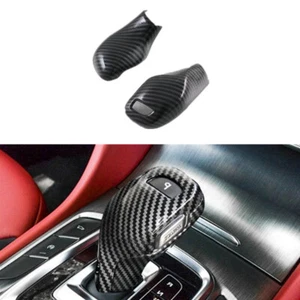 Carbon Fiber 2X Interior Gear Shift Knob Decor Cover Trim For MG HS 2018-2024  - Imagen 1 de 7