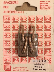 Jeu de balais (charbon) BSX 70 pour Opel Ascona-Kadett-GT-Manta - Picture 1 of 1
