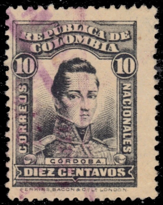 COLOMBIA 344 - Jose Maria Cordoba "1917 Grey" (pb88941) - Image 1 of 1