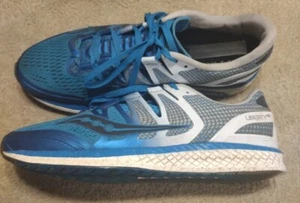 Saucony Mens Liberty ISO S20410-2 Blue White Running Shoes Sneakers Size 9 - Picture 1 of 11