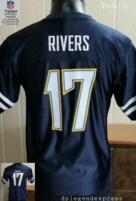 CARGADORES FUTBOL #17 PHILIP RIVERS CAMISETA AZUL JUGADORES "JUVENTUD" XXL Foto 1 de 4