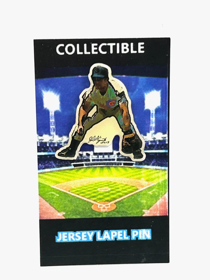 Chicago Cubs Ron Santo action lapel pin-Collectible-.."PIZZA MAN" - Image 1 of 1