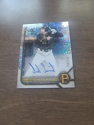  2022 Bowman Chrome Jack Suwinski 1st Bowman Silver Sparkle Auto #CPA-JS.... - Image 1 of 3