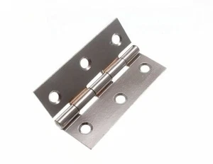New 100 X Door Butt Hinges (1838) Chrome Plated 75mm X 50mm (3&Quot; X 2 &Quot;) - Picture 1 of 1