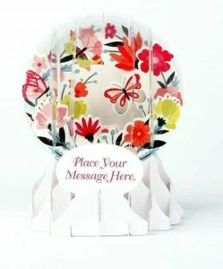 Ramo Primavera Globo de Nieve Pop Up Tarjeta de Felicitación Feliz Día B Día de la Madre, etc. - Imagen 1 de 3