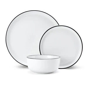 Mikasa Limestone 12pc Porcelain Dinner Set White - Picture 1 of 9