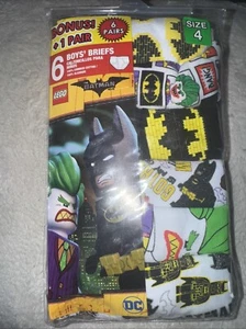 LEGO The Batman Movie Boys Briefs Size 4 (pack Of 6) - Picture 1 of 2