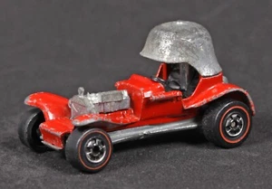 Vintage Hot Wheels Redline Red Baron Red Enamel Black Interior - Picture 1 of 7