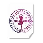 A2 - Purple Yoga Meditation Poster 42X59.4cm280gsm #4193