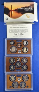 2015 United States Mint Proof Set 14 Coin Set with Original Box and COA #819 - Bild 1 von 8