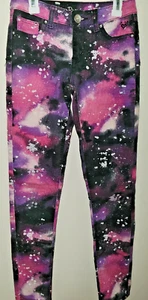 Justice Premium Jeans Simply Low Paint Speckled Girls Size 14S - Picture 1 of 9