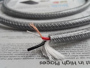 HiFi Núcleo Sólido 7N OCC Plata + Cobre Hágalo usted mismo Cable de Audio RCA 2 Núcleos - Imagen 1 de 3