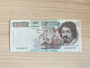 Centomila Lire 100000 I Tipo Caravaggio 1983 Ciampi Stevani UC 283873 T - Imagen 1 de 2