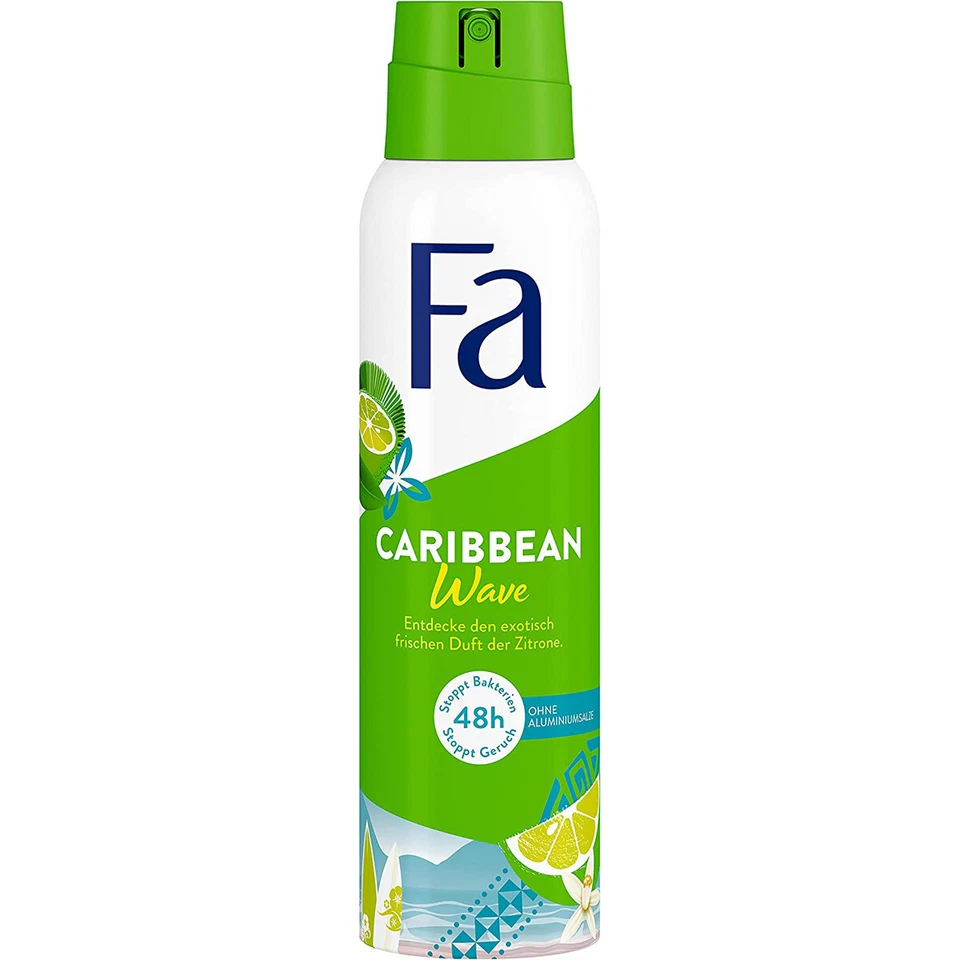 Fa Deospray Caribbean Lemon Wave langanhaltender frischer Duft 150ml - Bild 1 von 1