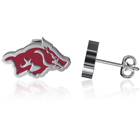Dayna Designs Arkansas Razorbacks Enamel Post Earrings Cover