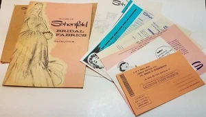 Schenfeld Bridal Vintage Fabrics Catalogue Catalog 1950's Samples Price List USA - Picture 1 of 7