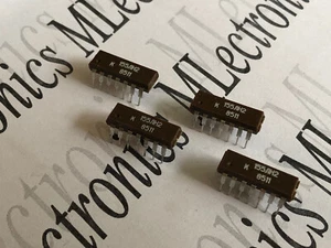 4x K155LN2 / SN7405N IC USSR NOS К155ЛН2 Inverter PDIP14 - Picture 1 of 5