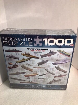 Eurographics WWII World War II Warships1000 Piece Puzzle NEW Sealed - Image 1 of 4