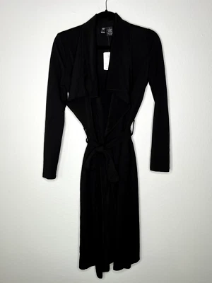 NWT Windsor's Women's Long Sleeve Waist Belt Tie Jacket Solid Black Small - Image 1 of 4